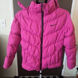 Nike Girl's Lg. Pink Puffer Coat